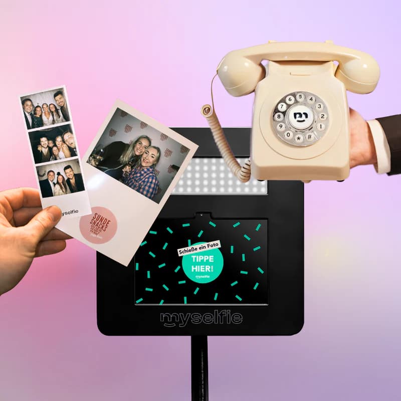 Fotobox + Fotodruck-Flatrate + Audio Gästebuch Paketbild